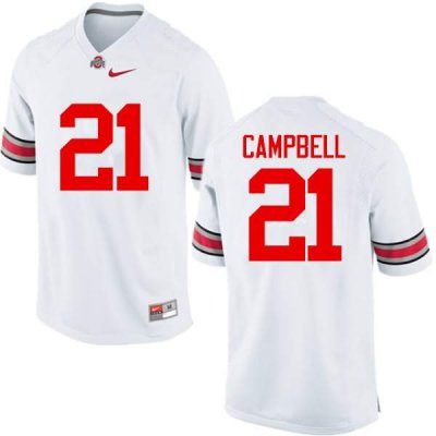 NCAA Ohio State Buckeyes Men's #21 Parris Campbell White Nike Football College Jersey HWF0345WL